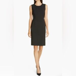 BNWT Hugo Boss Dirusa Tropical Stretch Wool Sheath Dress